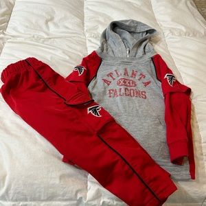 Falcons matching hoodie and pant set